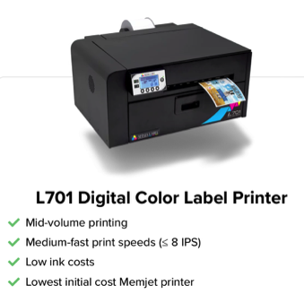 afinia l701 digital color label printer zaplabeler